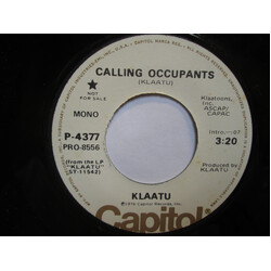 Klaatu Calling Occupants USED VINYL 7INCH 45 RPM PROMO STEREO MONO