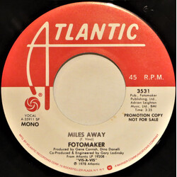 Fotomaker Miles Away USED VINYL 7INCH 45 RPM PROMO STEREO MONO