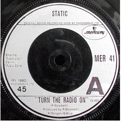 The Statics (5) Turn The Radio On USED VINYL 7INCH 45 RPM SINGLE