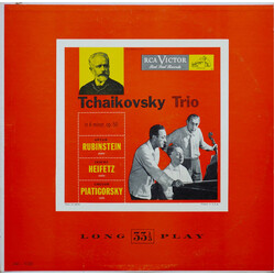 Pyotr Ilyich Tchaikovsky / Arthur Rubinstein / Jascha Heifetz / Gregor Piatigorsky Trio In A Minor, Op. 50 Vinyl LP USED