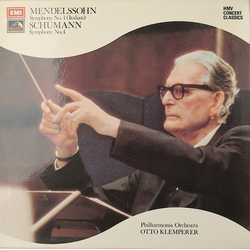 Felix Mendelssohn-Bartholdy / Robert Schumann / Philharmonia Orchestra / Otto Klemperer Symphony No. 4 (Italian) / Symphony No. 4 Vinyl LP USED