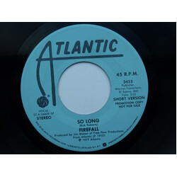 Firefall So Long USED VINYL 7INCH 45 RPM PROMO