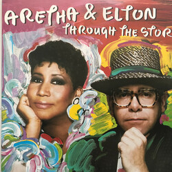 Aretha Franklin / Elton John Through The Storm USED VINYL 7INCH SINGLE