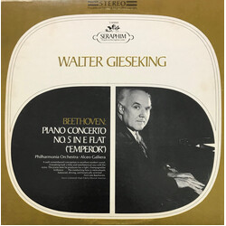 Ludwig van Beethoven / Walter Gieseking / Philharmonia Orchestra / Alceo Galliera Piano Concerto No. 5 In E Flat ("Emperor") Vinyl LP USED