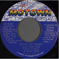 Diana Ross Cryin' My Heart Out For You / To Love Again Vinyl 7" USED