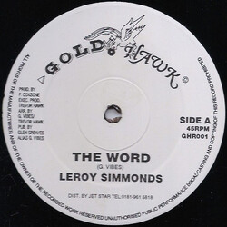 Leroy Simmonds / G. Vibes The Word / Never Give Up Life Vinyl 12" USED