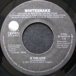 Whitesnake Is This Love USED VINYL 7INCH SINGLE 45 RPM