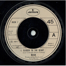 Rush Closer To The Heart Vinyl 7" USED