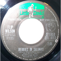 Flip Wilson Berries In Salinas USED VINYL 7INCH 45 RPM PROMO STEREO MONO
