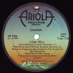 Chanson I Can Tell / Don't Hold Back USED VINYL 12INCH 33 S RPM