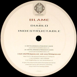 Blame Diablo / Indestructable USED VINYL 12INCH