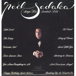 Neil Sedaka Neil Sedaka Sings His Greatest Hits Vinyl LP USED