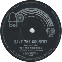 The Fifth Dimension Save The Country / Dimension 5 USED VINYL 7INCH SINGLE