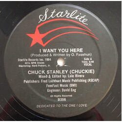 Chuck Stanley I Want You Here USED VINYL 12INCH 33 S RPM