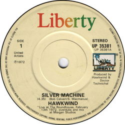 Hawkwind Silver Machine Vinyl 7" USED