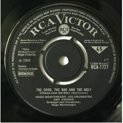 Hugo Montenegro, His Orchestra And Chorus The Good, The Bad And The Ugly USED VINYL 7INCH SINGLE 45 RPM