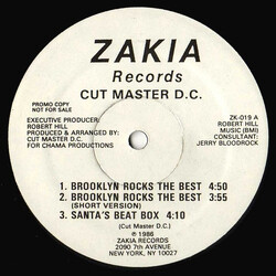 Cutmaster D.C. Brooklyn Rocks The Best / Santa's Beat Box USED VINYL 12INCH 33 S RPM PROMO