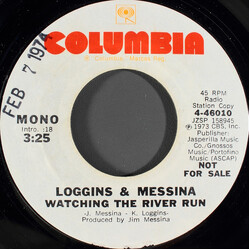 Loggins And Messina Watching The River Run USED VINYL 7INCH 45 RPM PROMO STEREO MONO
