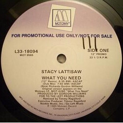Stacy Lattisaw What You Need VINYL 12" USED