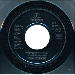 Tina Turner Whatever You Want Vinyl 7" USED