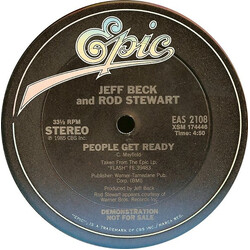 Jeff Beck / Rod Stewart People Get Ready USED VINYL 12INCH 33 S RPM PROMO
