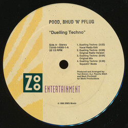 Pood, Bhud, 'N' Pflug Duelling Techno VINYL 12" USED