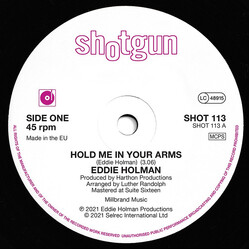 Eddie Holman Hold Me In Your Arms / I'm Not Gonna Give Up USED VINYL 7INCH 45 RPM