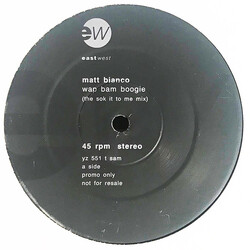 Matt Bianco Wap Bam Boogie USED VINYL 12INCH 45 RPM PROMO