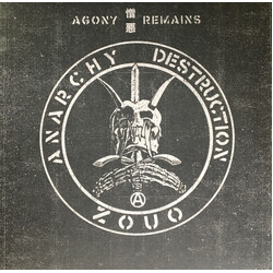 Zouo Agony 憎悪 Remains Vinyl LP USED