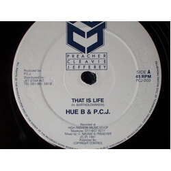 Hue B / Preacher Cleavie Jefferey That Is Life Vinyl 12" USED