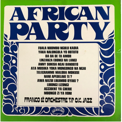 Franco / Orchestre T.P.O.K. Jazz African Party Vinyl LP USED