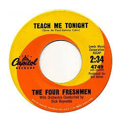 The Four Freshmen Teach Me  Tonight USED VINYL 7INCH 45 RPM SINGLE
