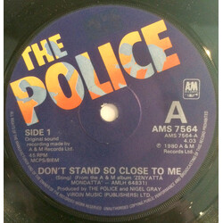 The Police Don't Stand So Close To Me USED VINYL 7INCH 45 RPM SINGLE