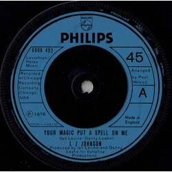 L.J. Johnson Your Magic Put A Spell On Me USED VINYL 7INCH 45 RPM SINGLE