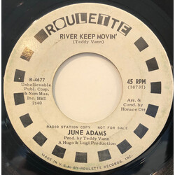 June Adams River Keep Movin' USED VINYL 7INCH 45 RPM PROMO