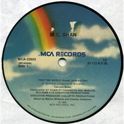 MC Shan Feed The World USED VINYL 12INCH 33 S RPM