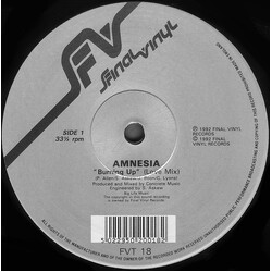 Amnesia (16) Burning Up USED VINYL 12INCH 33 S RPM