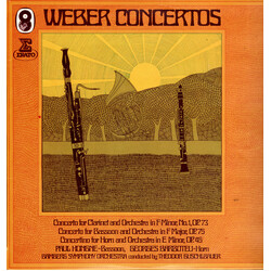 Carl Maria von Weber / Jacques Lancelot / Paul Hongne / Georges Barboteu / Bamberger Symphoniker / Theodor Guschlbauer Concerto for Clarinet and Orche