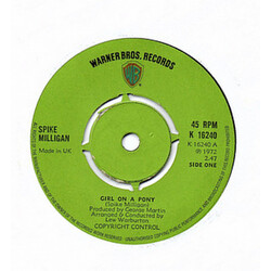 Spike Milligan Girl On A Pony USED VINYL 7INCH 45 RPM SINGLE