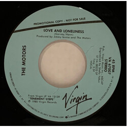 The Motors Love And Loneliness USED VINYL 7INCH SINGLE 45 RPM PROMO