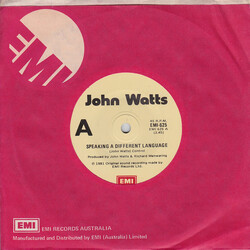 John Watts Speaking A Different Language USED VINYL 7INCH SINGLE 45 RPM