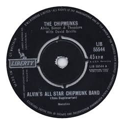 The Chipmunks Old Mcdonald Cha Cha Cha / Alvin's All Star Chipmunk Band Vinyl 7" USED