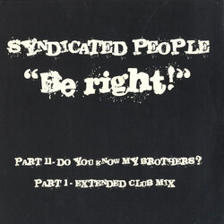 Syndicated People Be Right! USED VINYL 12INCH 33 S RPM