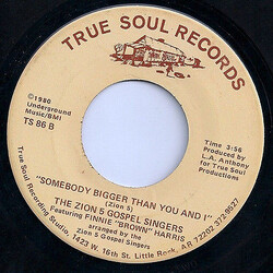 The Zion 5 Somebody Bigger Than You And I/Walking Up The King's Highway USED VINYL 7INCH 45 RPM