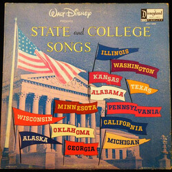 Various Walt Disney Presents State and College Songs Vinyl LP USED