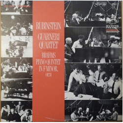 Johannes Brahms / Arthur Rubinstein / Guarneri Quartet Piano Quintet In F Minor, Op.34 Vinyl LP USED