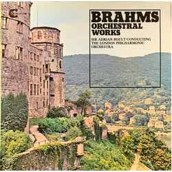 Johannes Brahms / Sir Adrian Boult / The London Philharmonic Orchestra Orchestral Works Vinyl LP USED