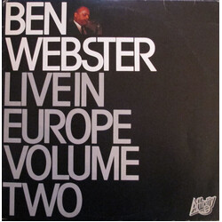 Ben Webster Live In Europe Volume Two Vinyl LP USED