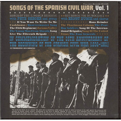Pete Seeger And Group / Ernst Busch And Chorus Songs Of The Spanish Civil War, Vol. 1: Songs Of The Lincoln Brigade, Six Songs For Democracy Vinyl LP 