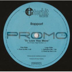 Rapport To Love You More USED VINYL 12INCH 33 S RPM PROMO